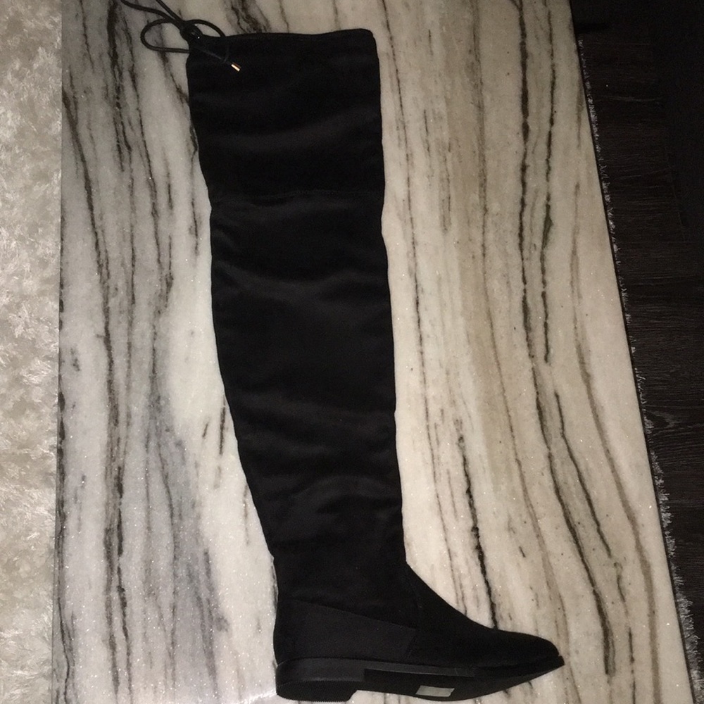Black over the knee boots